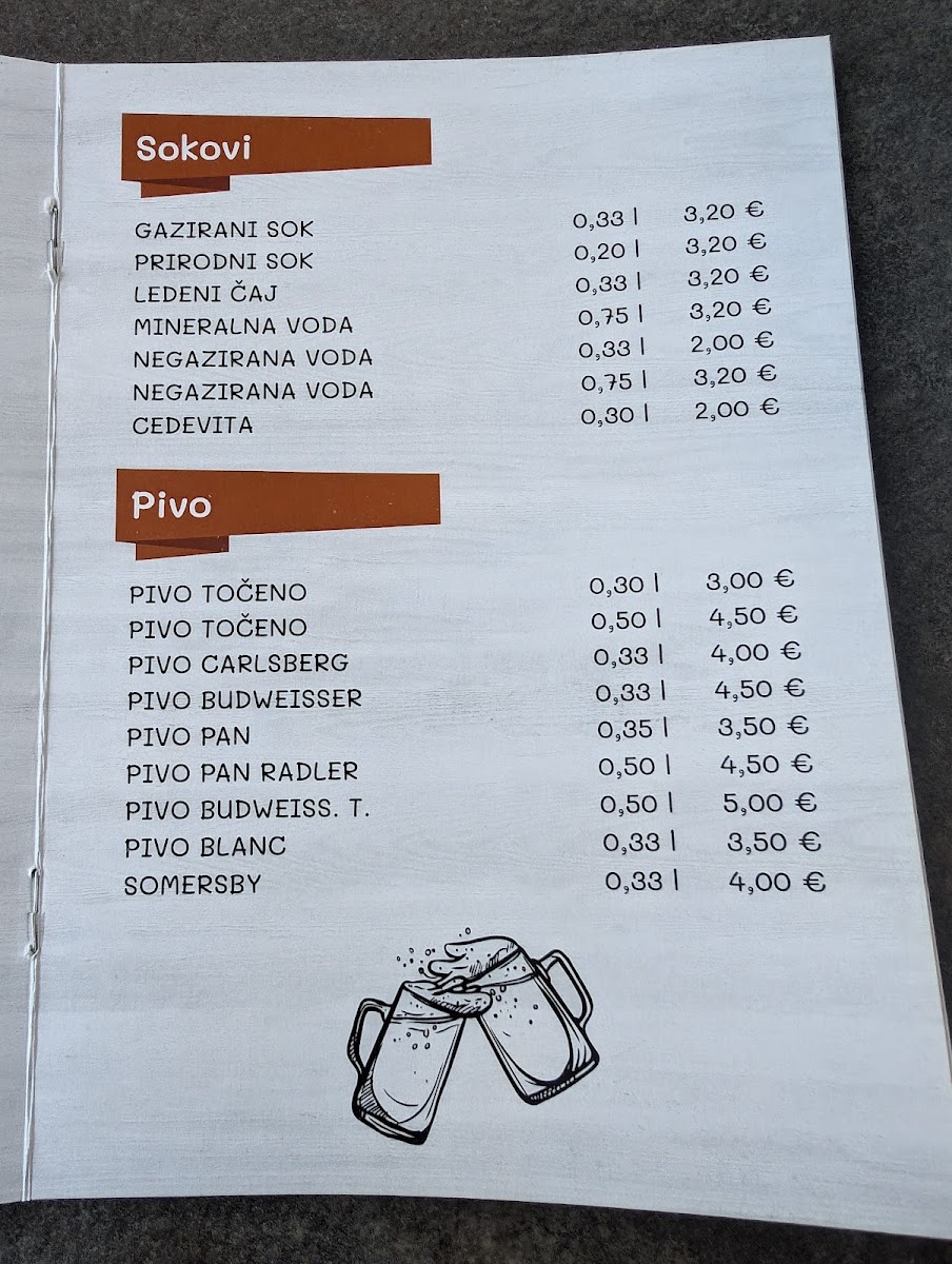 Menu Gostionica In Choon Fritulin-3